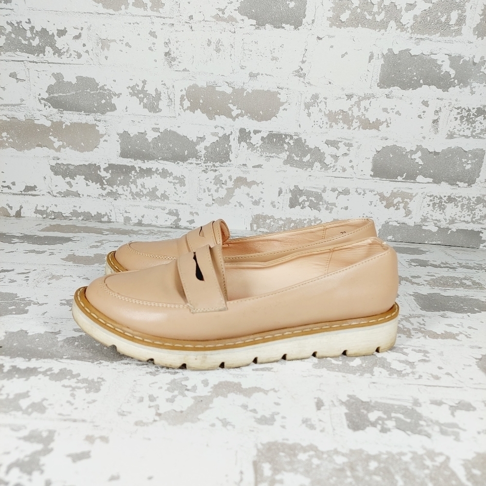 My Clasben Cream Tan Women's Casual Slip On Comfy Loafers M910